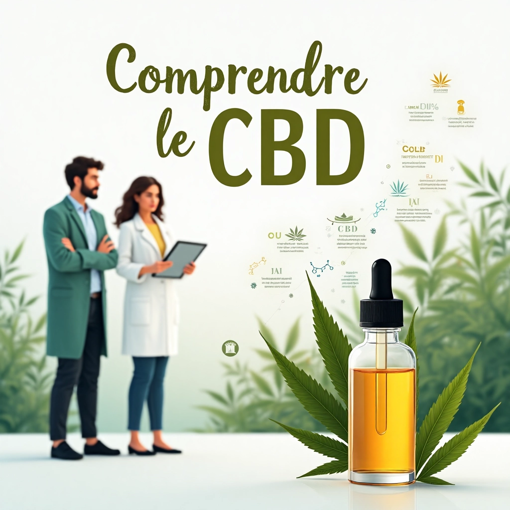 illustration qui indique la phrase "comprendre le CBD"